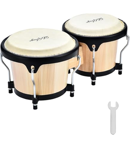 Amazon | LeSage ボンゴドラム 子供 大人用 初心者用 ボンゴ 7インチと